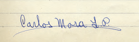 Carlos Mora, Legionario del Papa