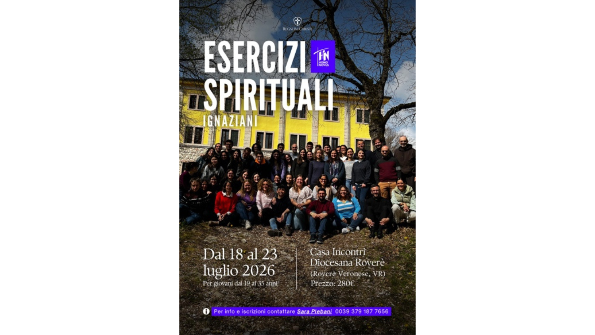 Homo Novus – Esercizi spirituali: 18–23 luglio 2026 – Rovere Veronese (VR)
